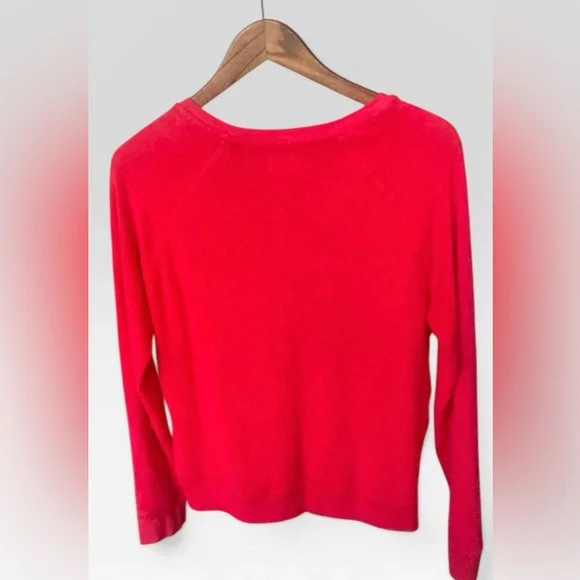 Sundry Beach Days Graphic Tee Long Sleeve Red Lightweight Top Size M - Picture 3 of 4